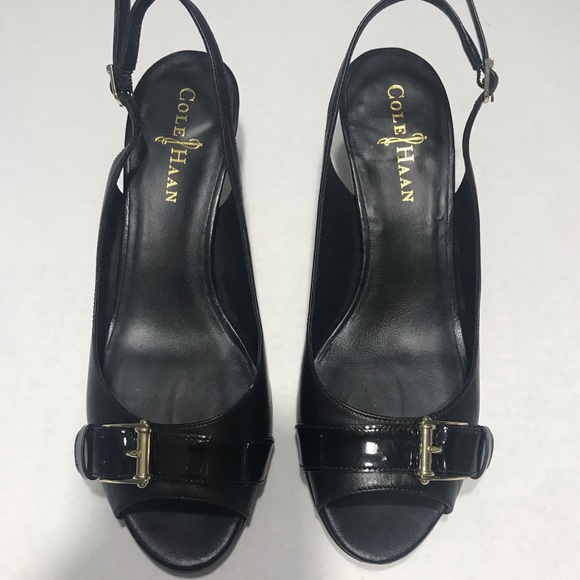 Cole Haan x Nike Air Judy 55 Black Heels Size 6.5 - Picture 2 of 14